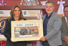 Lotería Nacional celebra 90 años del TFJA con billete conmemorativo