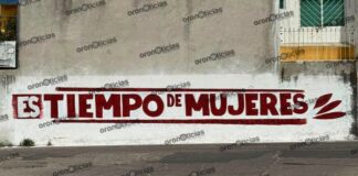 Aparecen bardas con leyenda “Es tiempo de mujeres” en Puebla