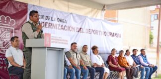 Omar Muñoz inicia modernización de Unidad Deportiva Uranga