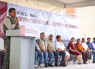 Omar Muñoz inicia modernización de Unidad Deportiva Uranga