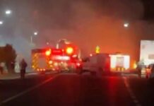 Se incendia tráiler cargado de cerveza en la Cuacnopalan–Oaxaca