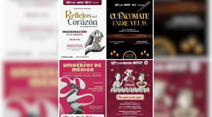 Puebla capital vive un fin de semana de arte y cultura