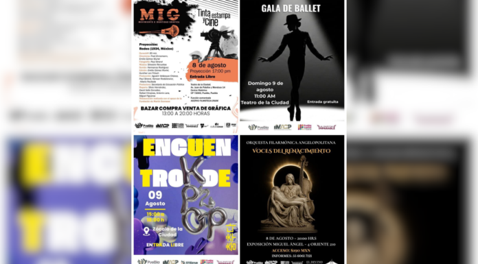 Música, arte y danza llegan a Puebla este fin de semana