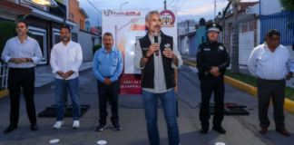 Puebla capital moderniza alumbrado en Bosques de Amalucan