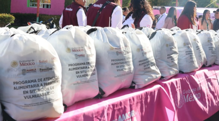 SEDIF entrega 729 canastas alimentarias a familias poblanas
