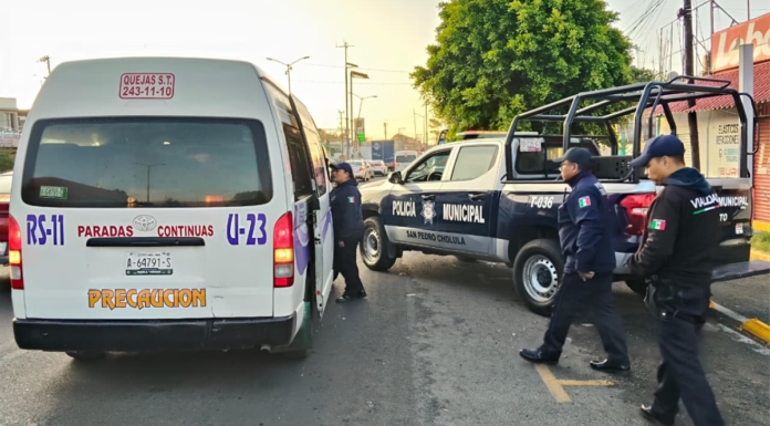 Bajan 10.78% delitos de alto impacto en San Pedro Cholula