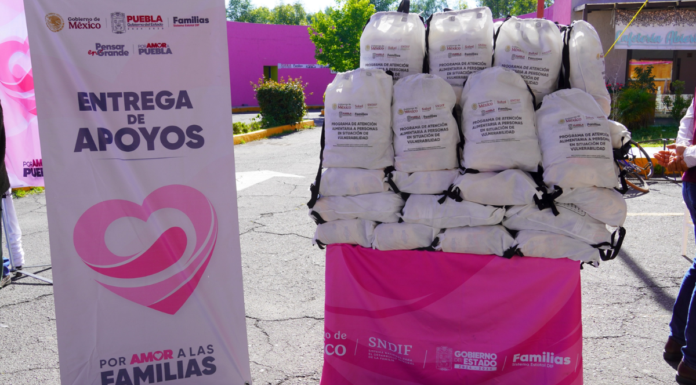Texmelucan recibe más de 4 mil despensas para población vulnerable