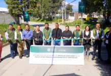 Texmelucan inaugura red de drenaje en la calle Ixtaccíhuatl