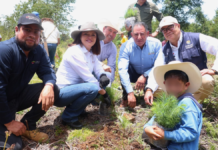 Zacatlán planta 10 mil árboles en ejido de Rancho Nuevo