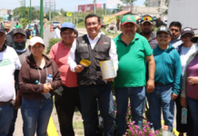 Pável Gaspar encabeza faena comunitaria en Izúcar de Matamoros