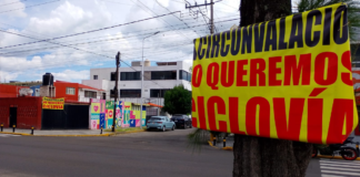 Vecinos y comerciantes rechazan ciclovía en Avenida Circunvalación