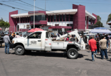 Gruyeros protestan frente a la SMT por aseguramiento de sus unidades