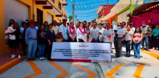 Bety Sánchez entrega pavimentación de calle Emiliano Zapata