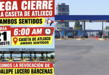 Habitantes de Acatlán anuncian protesta en caseta de Atlixco