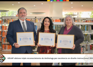 UDLAP recibe triple reconocimiento de Anthology por cursos