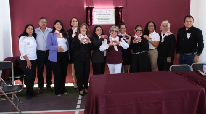 San Pedro Cholula rehabilita cancha y jardines de Casa del Abue