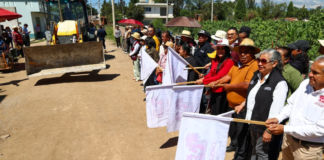San Pedro Cholula inicia pavimentación de la calle 4 Norte