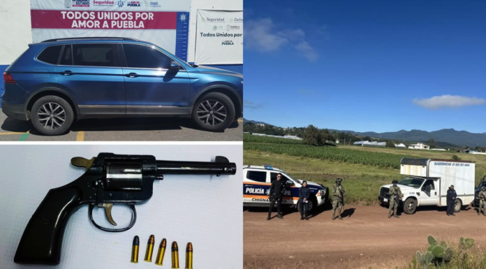 Recuperan dos vehículos robados y detienen a dos hombres en Puebla