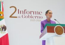 Sheinbaum rinde segundo informe: “solo con honestidad se dan resultados”