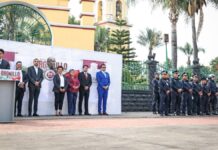 Omar Muñoz coloca Bando Solemne en Cuautlancingo y da inicio a Fiestas Patrias