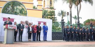 Omar Muñoz coloca Bando Solemne en Cuautlancingo y da inicio a Fiestas Patrias