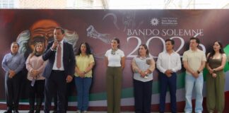 Texmelucan coloca Bando Solemne para dar inicio a Fiestas Patrias
