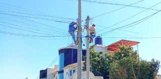 Texmelucan amplía red eléctrica en San Rafael Tlanalapan