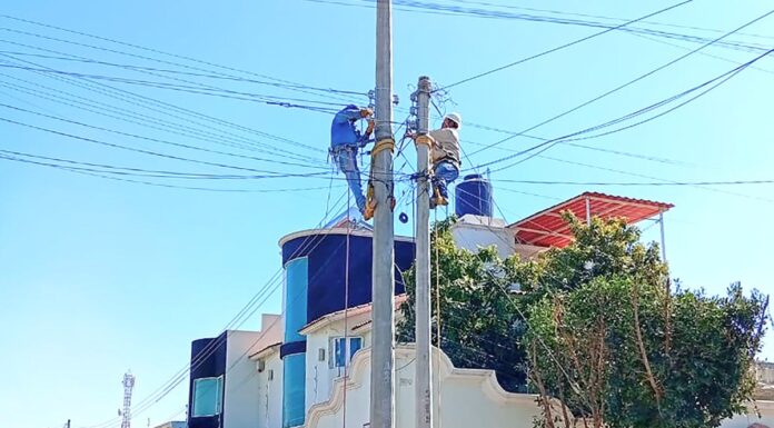Texmelucan amplía red eléctrica en San Rafael Tlanalapan