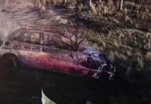 Incendio consume vehículo en la Teziutlán-Virreyes
