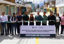 Juan Manuel Alonso inaugura pavimentación con concreto hidráulico en Atoyatenco