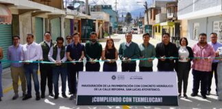 Juan Manuel Alonso inaugura pavimentación con concreto hidráulico en Atoyatenco