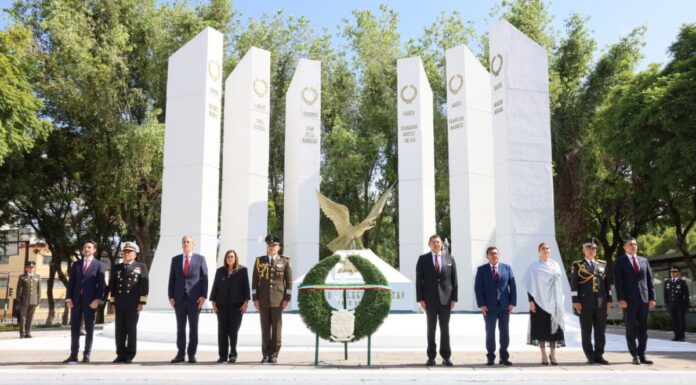 Armenta encabeza homenaje a los Niños Héroes de Chapultepec