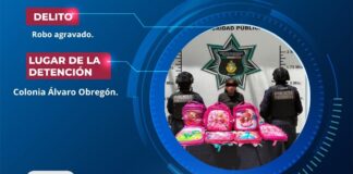 Mujer es detenida en Atlixco por presunto robo de mochilas