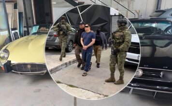 Aseguran a presunto líder criminal, escoltas y 39 vehículos de lujo tras cateos en Puebla