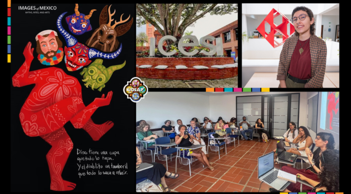 Egresada UDLAP representa la cultura mexicana en Colombia