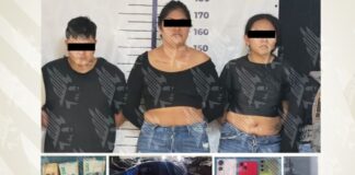 FGE detiene a tres personas por extorsión en San Pedro Cholula
