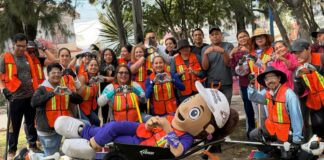 Secretaría de las Mujeres realiza faena en parque de Lomas de San Miguel