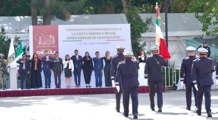 San Pedro Cholula conmemora Gesta Heroica de los Niños Héroes