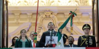 “Vivan las madres buscadoras”, añade Armenta a Grito de Independencia