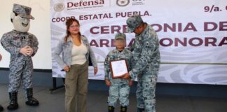 GN nombra “Guardia Honorario” a niño con cáncer en Puebla