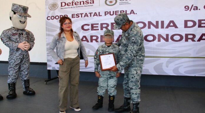 GN nombra “Guardia Honorario” a niño con cáncer en Puebla
