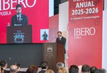 Alejandro Guevara presenta avances en 1er informe como rector de la IBERO Puebla