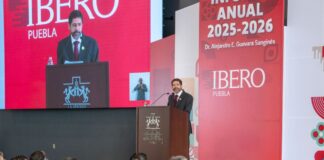 Alejandro Guevara presenta avances en 1er informe como rector de la IBERO Puebla