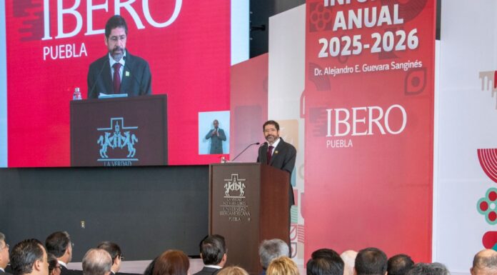 Alejandro Guevara presenta avances en 1er informe como rector de la IBERO Puebla