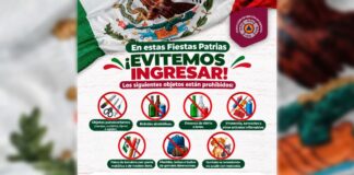 No podrás ingresar estos objetos al Grito de Independencia en Puebla
