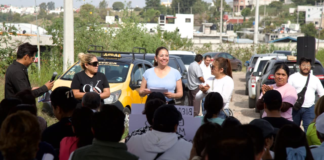 Laura Artemisa destaca obras en San Francisco Totimehuacán