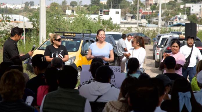Laura Artemisa destaca obras en San Francisco Totimehuacán