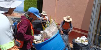 Refuerzan limpieza durante la 76ª Feria Milenaria de San Pedro Cholula
