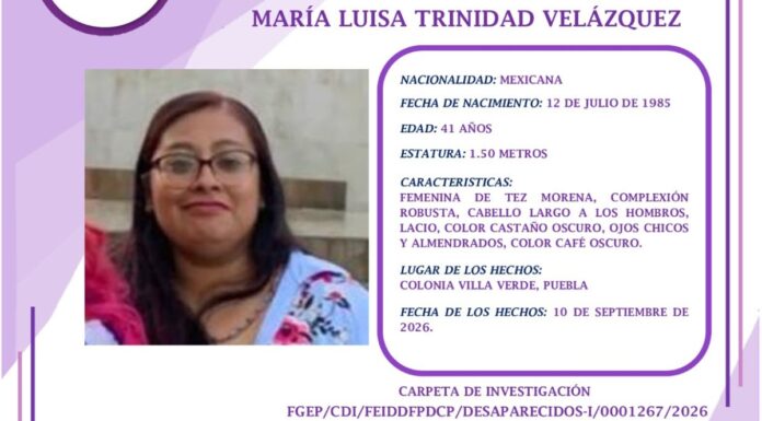 Desaparición de Luisa Trinidad podría derivar de pugna entre grupos delictivos: SSP