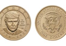 EU pone a la venta monedas de un dólar con el rostro de Donald Trump